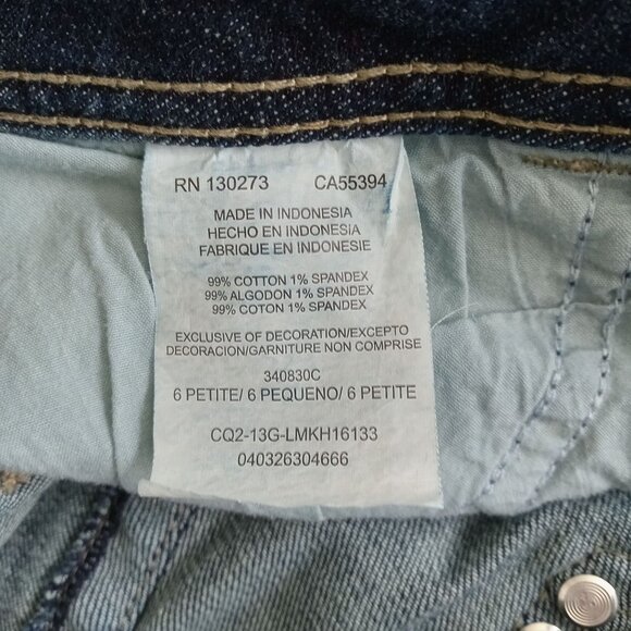 Lee Slender Secret Women's Petite Bootcut Jeans - Size 6P Dark Wash - Picture 4 of 14